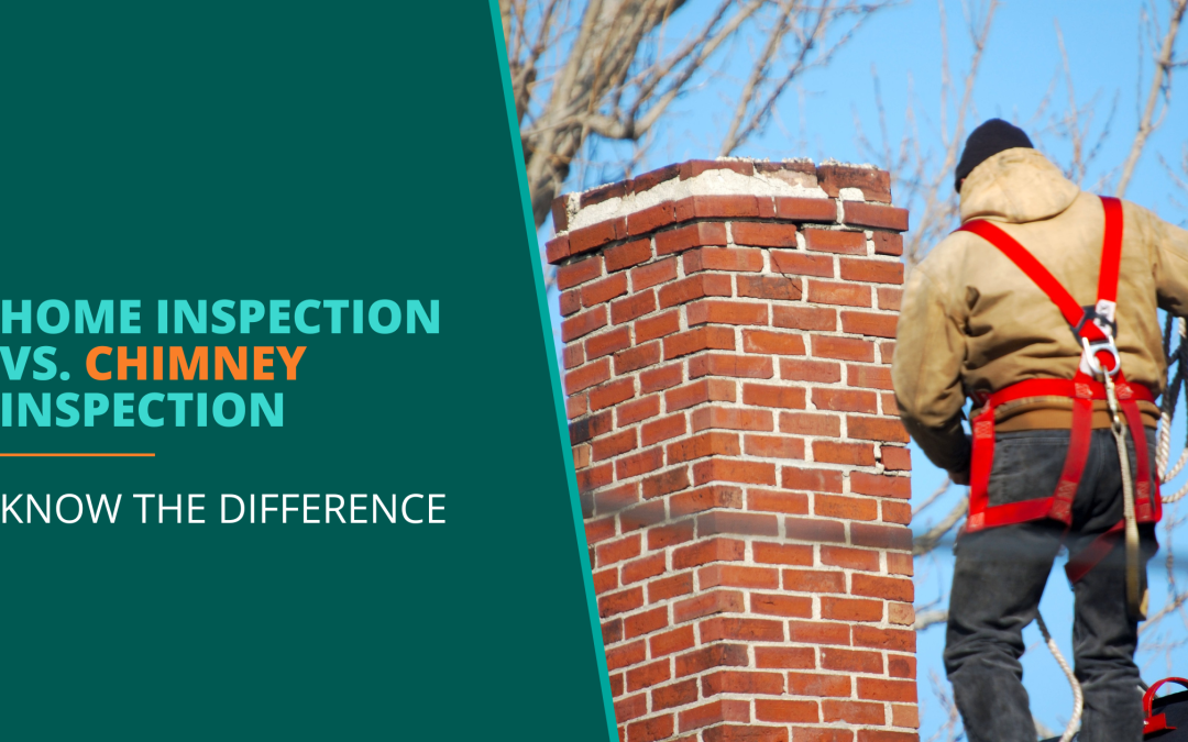 home inspection vs chimney inspection blog header image
