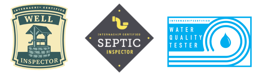 well and septic inspection certification logos - InterNACHI